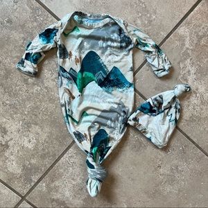 Milk Snob Baby Gown with Hat